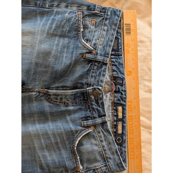 Bluer Denim Selvedge Jeans 28R | Made in USA Premium Low Rise Straight - Picture 10 of 12